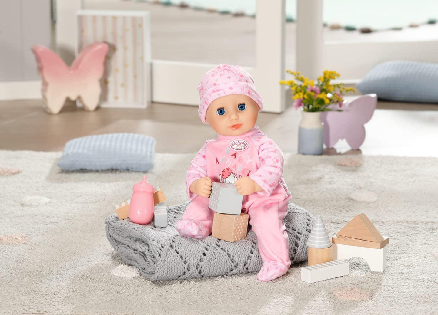 Annabell Little Annabell mjuk docka 36cm, med tygkropp och sömniga ögon, 36cm, 709870 Zapf Creation