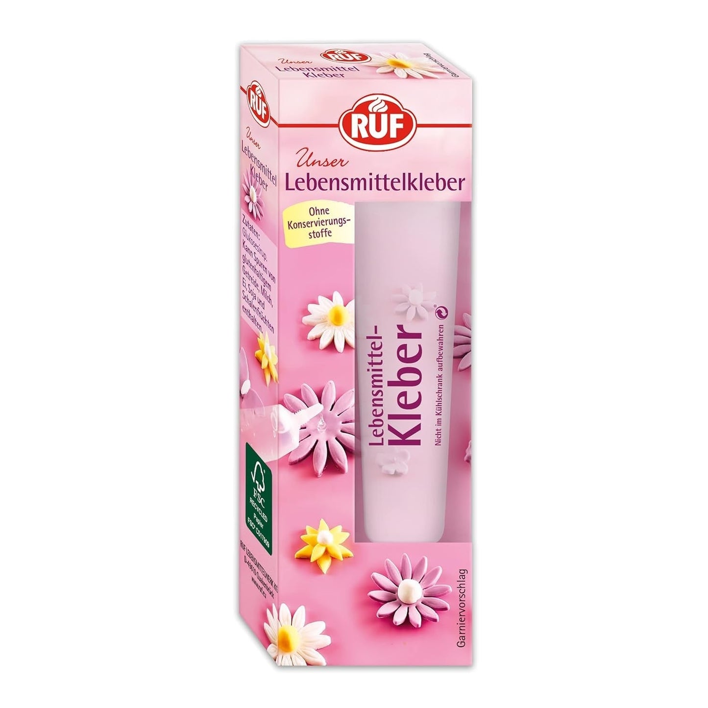 RUF matfärgspennor Set med 8 säkra matfärgspennor för att måla och skriva på fondant och liknande sockerpennor med 2 tips vardera