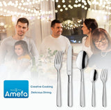 Amefa Satina bestickset i 60 delar, för 12 personer, säker Kitchen Naty Shop