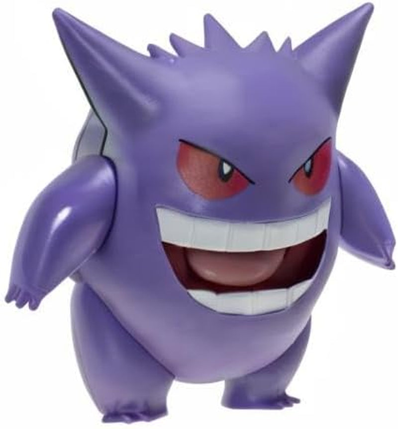 Pokémon PKW0359 - Battle Feature Figure - Gengar Officiell rörlig figur 11,5 cm Actionfigurer Naty Shop