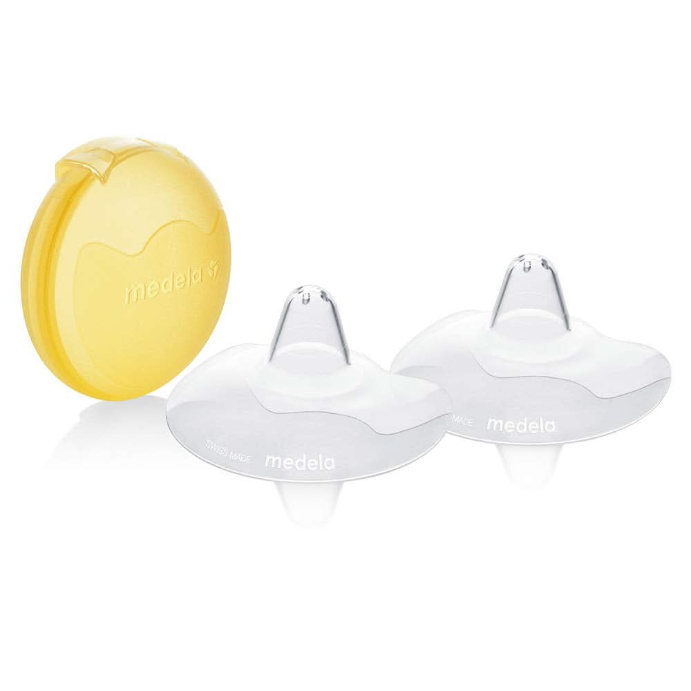 Medela Contact Brusthütchen – Bpa-Frei – Aus Ultradünnem, Weichem Silikon – Inklusive 2 Brusthütchen Und Etui – 20 Mm, Medium Tillbehör Mat och Amning Baby Naty Shop M