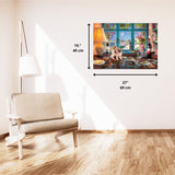 Schmidt Spiele 58344 Vid pusselbordet, 1000 bitars pussel Puzzle Naty Shop