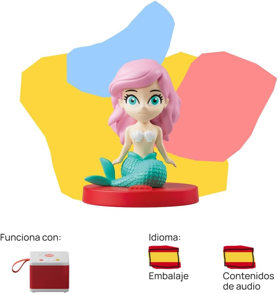 Figura Sonoro - Sjöjungfrun och EN ANNAN berättelse... - Berättelser och ljud för flickor och pojkar från 4 till 6 år, leksaker, pedagogiskt innehåll i spanska leksaker Bebe Naty Shop