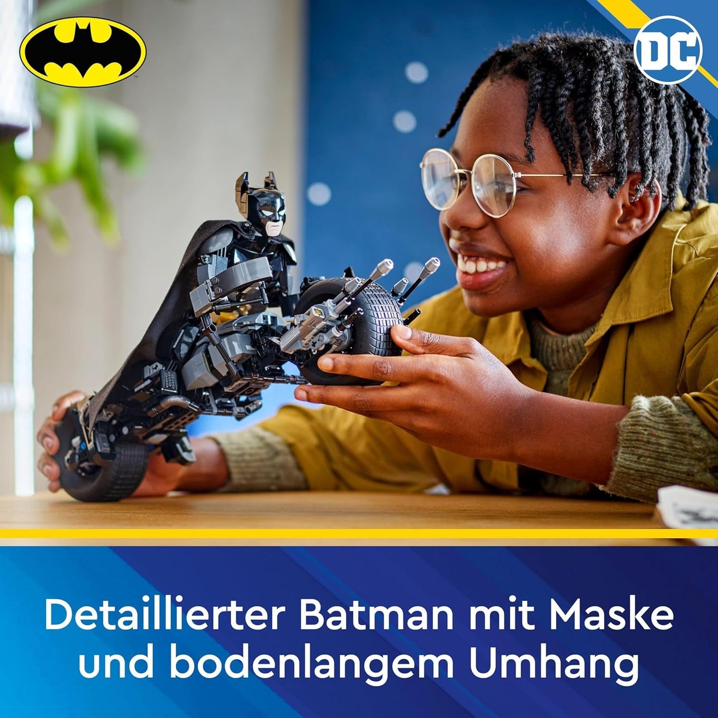 LEGO DC Batman: Batman byggklossar med batpod, superhjältefilmleksak, äventyrslekset för barn, present till pojkar och flickor 76273 Byggset Besuche den LEGO-Store
