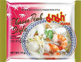 MAMA Phnom Phenh Instant Risnudlar – Orientalisk stil snabbrisnudlar – Äkta thailändsk mat – 12 x 70 g