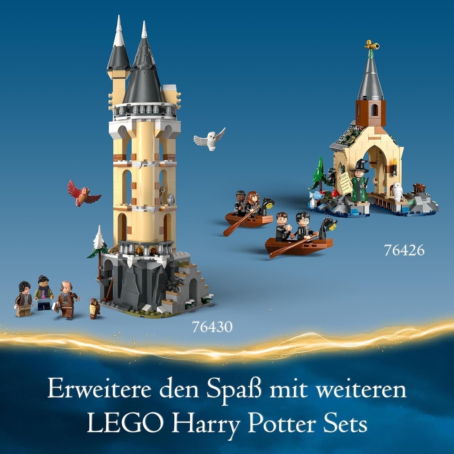 LEGO Harry Potter Hagrid's Hut: Ett oväntat besökset med 5 minifigurer och 2 djurfigurer, present för kvinnor och män, magisk äventyrsleksak, fantasiset 76428 Byggset Beuche den LEGO-Store