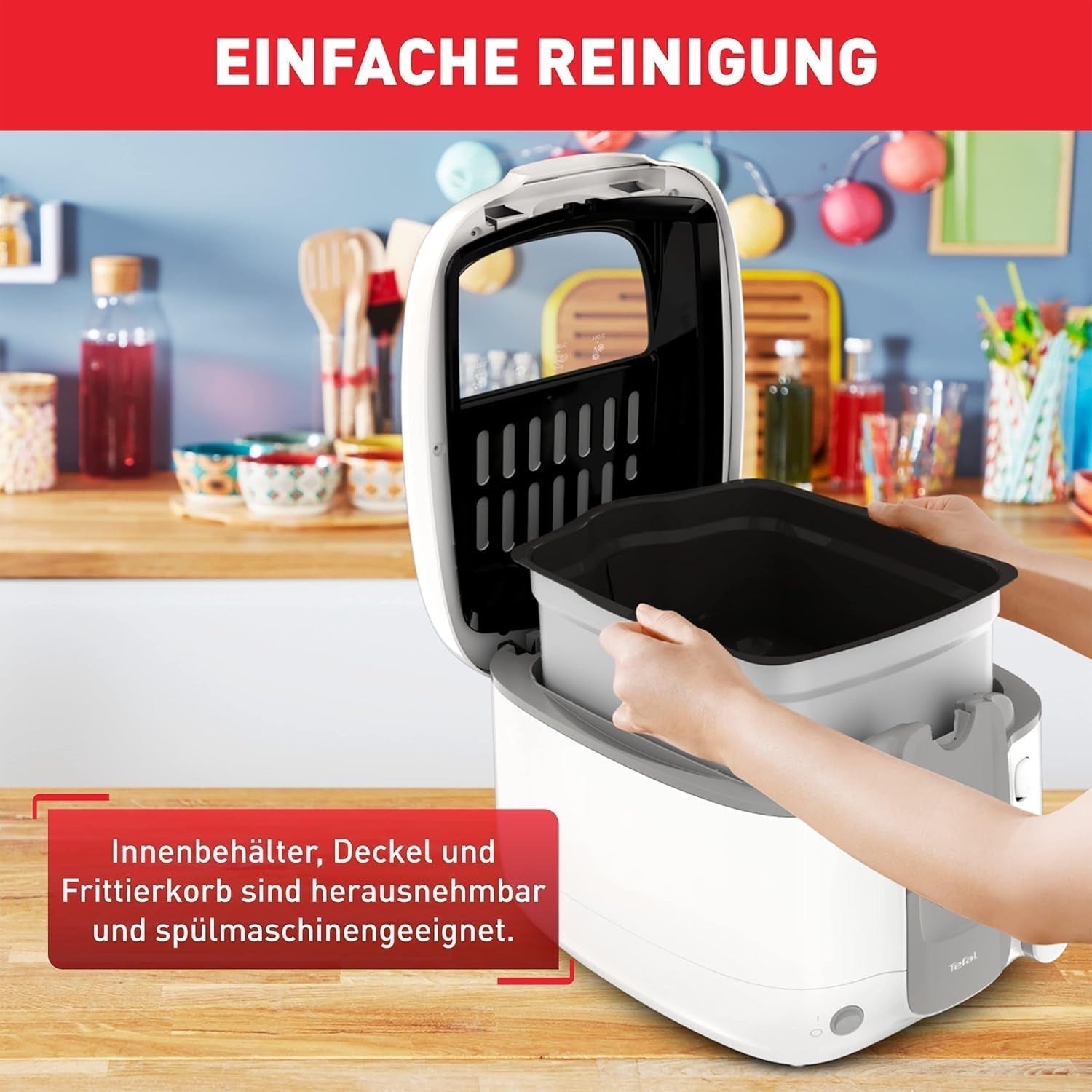 Tefal Super Uno Access fritös, kapacitet 2,2 L, diskmaskinsäkra delar, luktfilter Vitvaror Naty Shop