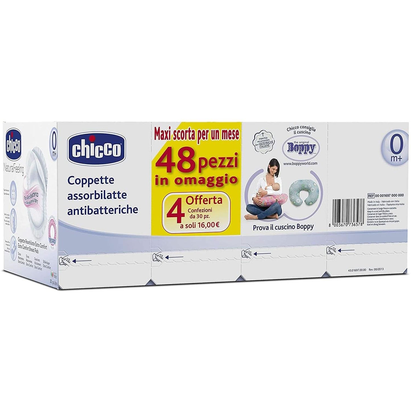 Chicco skyddsdynor för bröstvårtor, antibakteriell, 4 veckor, 120 stycken Tillbehör Mat och amning Bebe Naty Shop