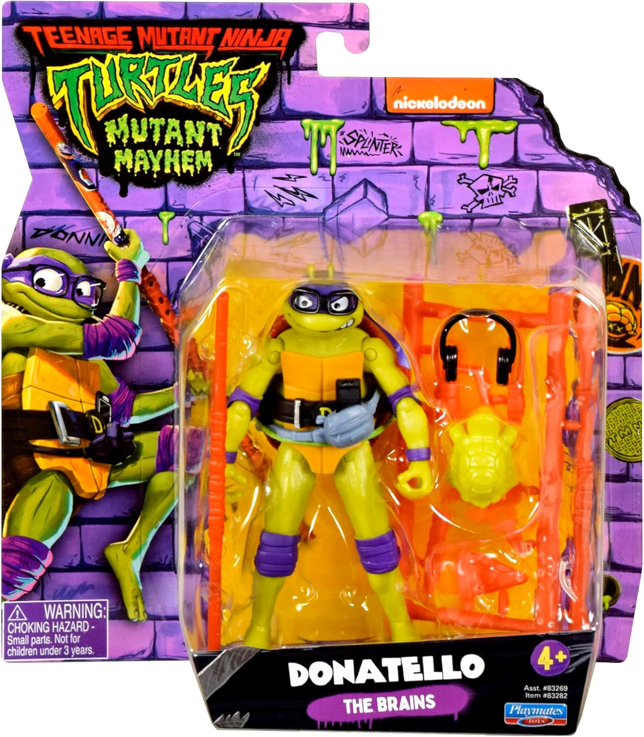TEENAGE MUTANT NINJA Turtles - Donatello Basfigur Actionfigurer Naty Shop