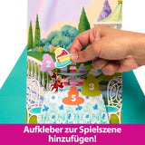 Mattel Disney Princess Ariel Spin & Reveal Fashion Dock Set med 11 överraskningar, inklusive 5 tillbehör, 5 klistermärken och en lekscen inspirerad av filmen HTV88