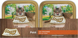 Mister Nassfutter für ausgewachsene Katzen, Turkiet, Line Pastete und Fleisch i Stücken, totalt 3,2 kg (32 Becher x 100 g)