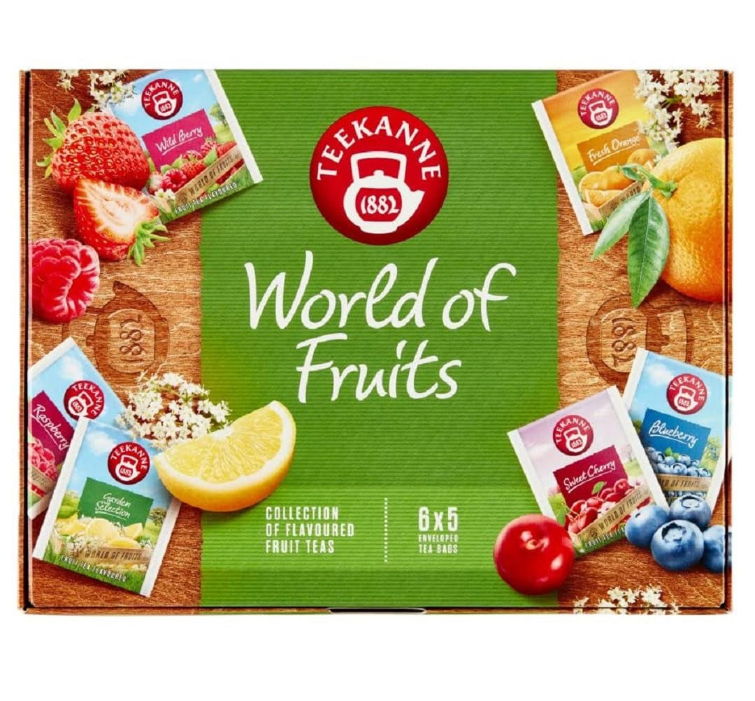 Teekanne World of Fruits Fruit Tea Selection Box 6 smaker 5 tepåsar