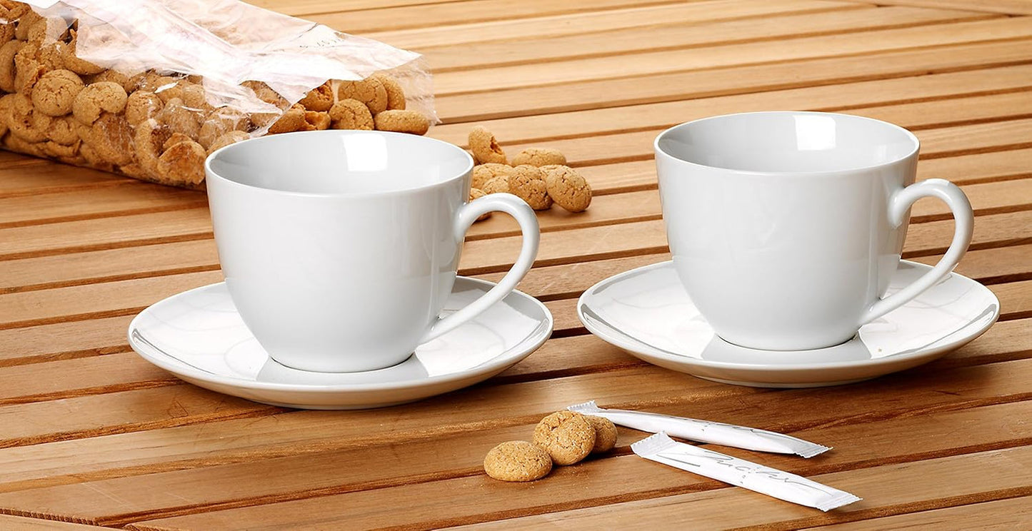 Cappuccinoset Ritzenhoff & Breker Bianco, 4 st, 300 ml