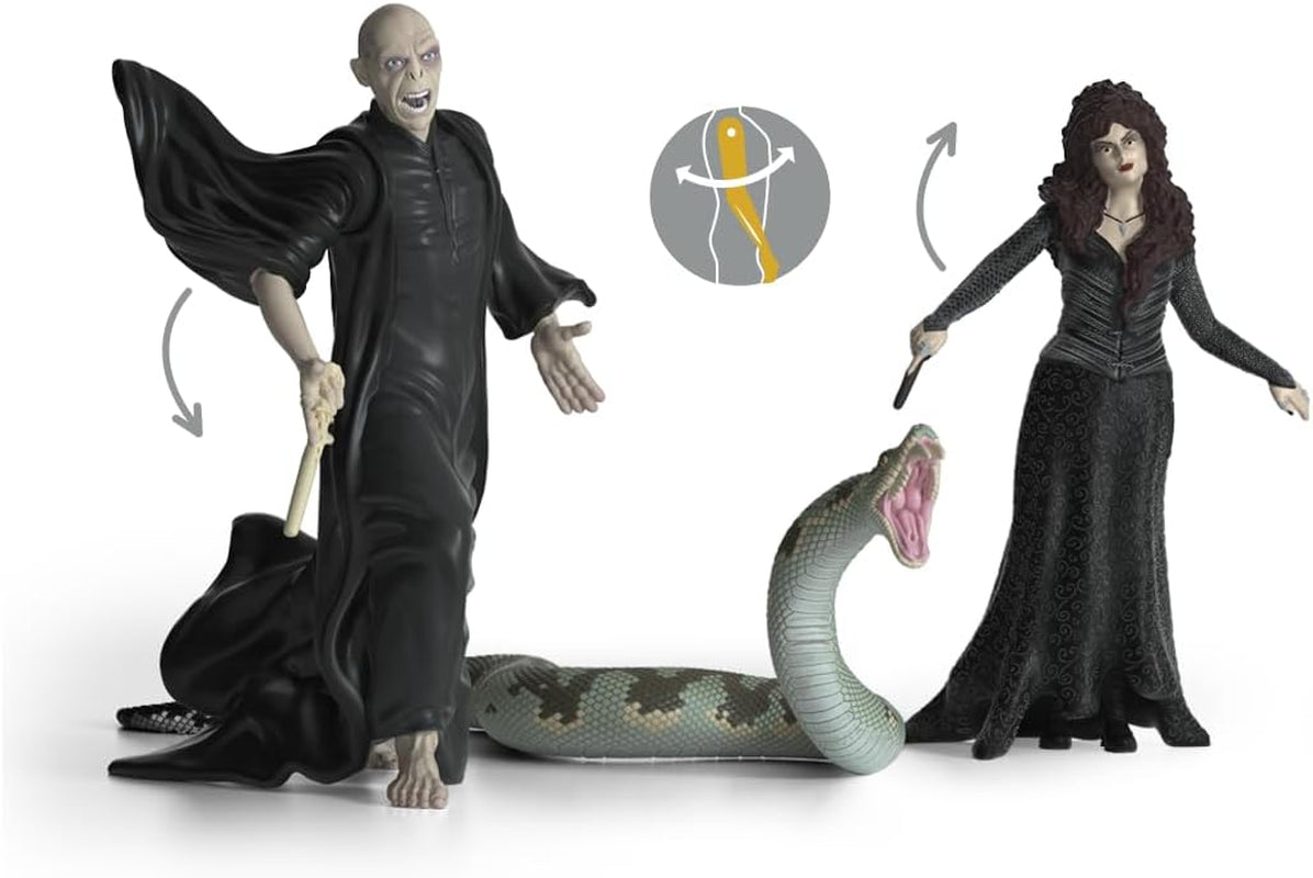 Schleich 42684 Lord Voldemort, Nagini & Bellatrix Lestrange, Från 6 år, HARRY POTTER - lekfigur, 21 X 16 X 18 cm Actionfigurer Naty Shop