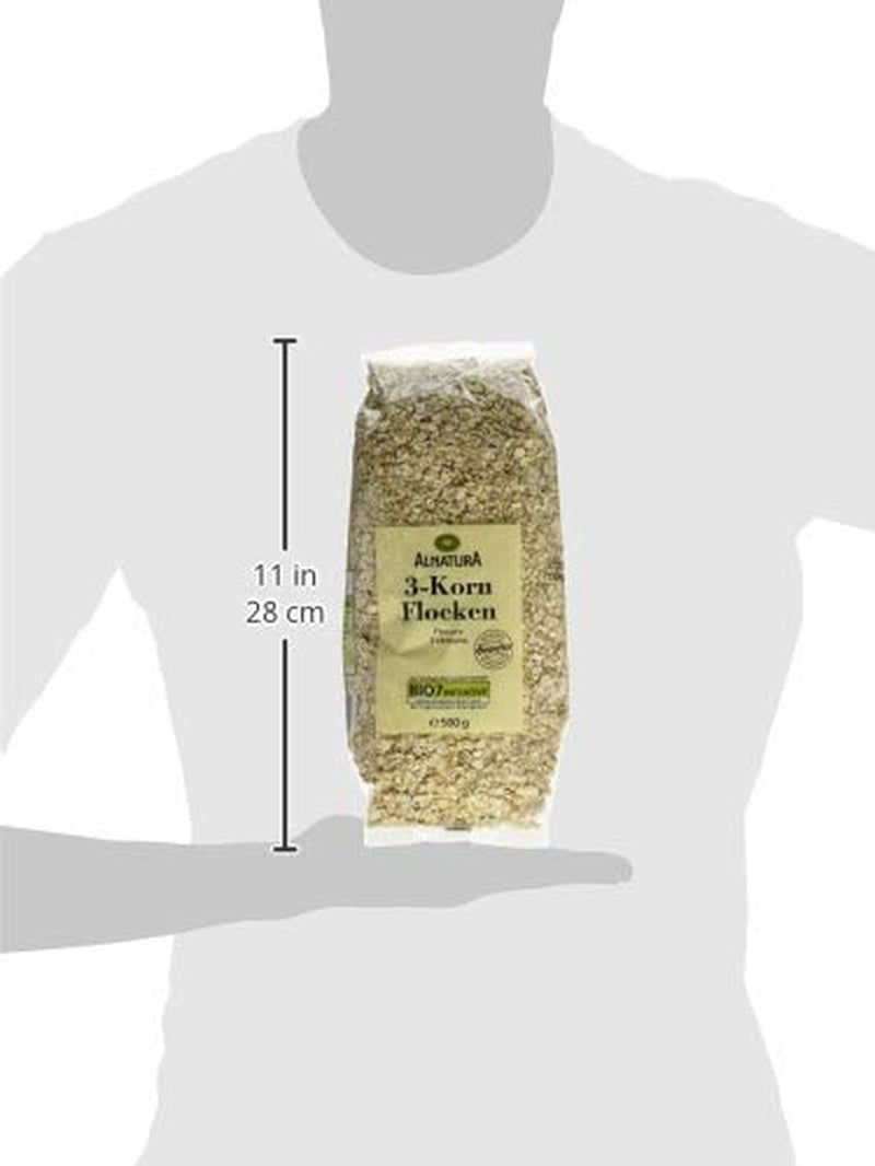 Bio 3-Korn Flocken, 500 G Spannmål Naty Shop