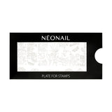 NÉONAIL Nagel Stempel Mit Schaber - Nägel Selber Machen - Nail Art Stämpel - Nageldesign Für Nagel Schablone - French Nails Stempel - Silikon Nagelstempel