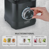 CASO Powerblender B 2000 - Profi Standmixer, 30 000 U/Min, 2000 Watt, Bruchsicherer Tritan-Mixbehälter (2 L), Bpa-Frei, Pulse-, Shake-, Smoothie-Funktion, 8-Fach Messer-System Mit Titanbeschichtung Kitchen Naty Shop