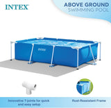 Intex 28271NP - Rektangulär ovanjordspool med ram, 2282 L, stål och PVC, blå, 260x160x65 cm