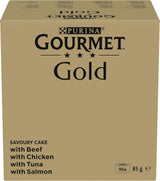 Våtfoder för katter Gourmet Gold Raffined Ragout, blandad blandning, förpackning om 96 (96 x 85 g)