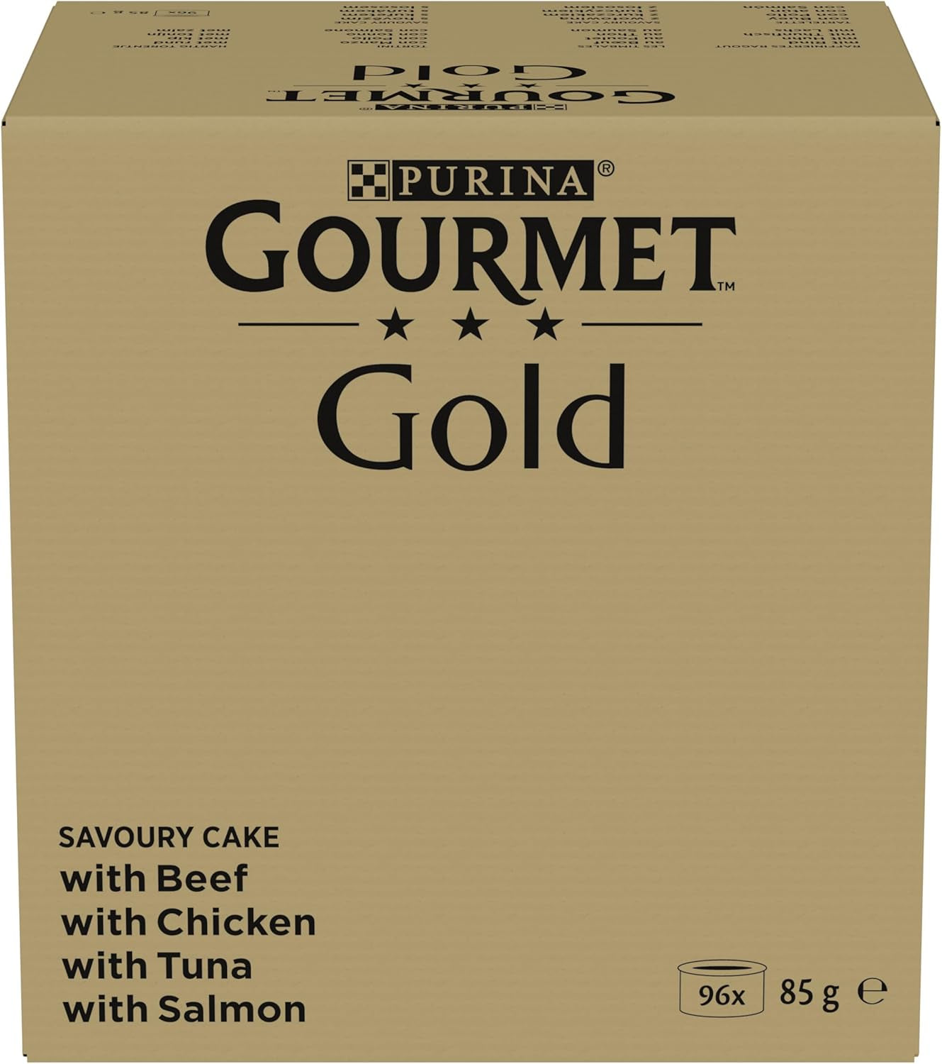 Våtfoder för katter Gourmet Gold Raffined Ragout, blandad blandning, förpackning om 96 (96 x 85 g)