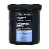 Thader Pharma Balancing Hair Mask med bambukol och hyaluronsyra - Idealisk för oljiga rötter och torra toppar, 700 ml Naty Shop Hair Mask Standardtitel