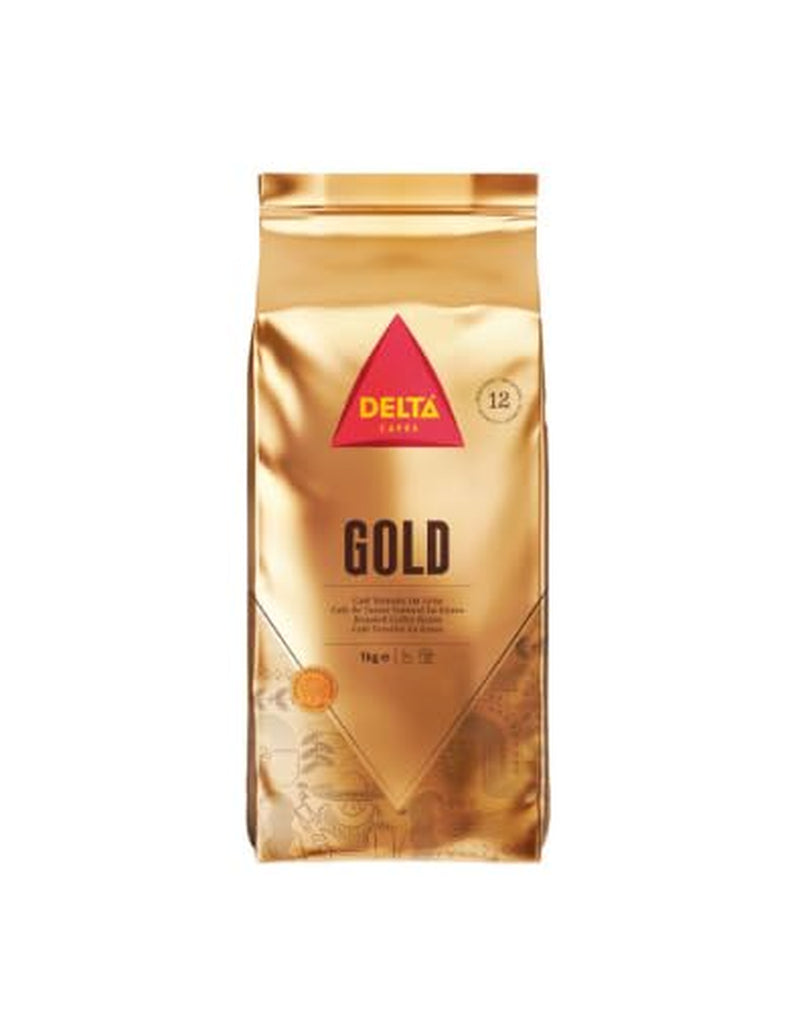 Delta Gold Natural Coffee - 1 kg hela bönor - Premium Arabica och Robusta-blandning