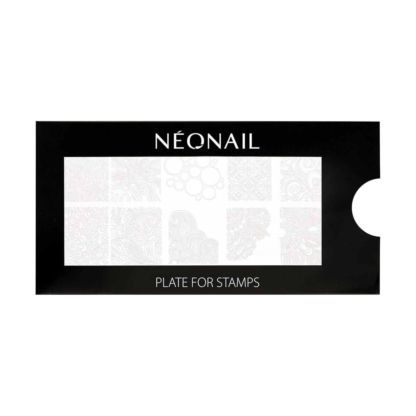 NÉONAIL Nagel Stempel Mit Schaber - Nägel Selber Machen - Nail Art Stämpel - Nageldesign Für Nagel Schablone - French Nails Stempel - Silikon Nagelstempel