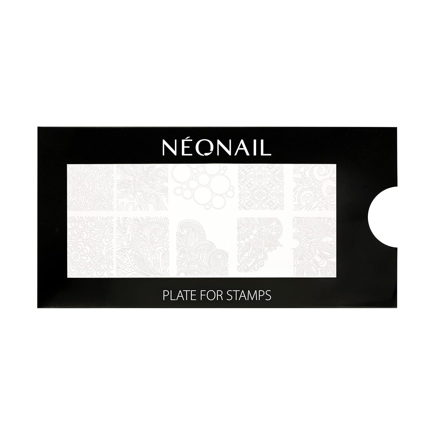 NÉONAIL Nagel Stempel Mit Schaber - Nägel Selber Machen - Nail Art Stämpel - Nageldesign Für Nagel Schablone - French Nails Stempel - Silikon Nagelstempel