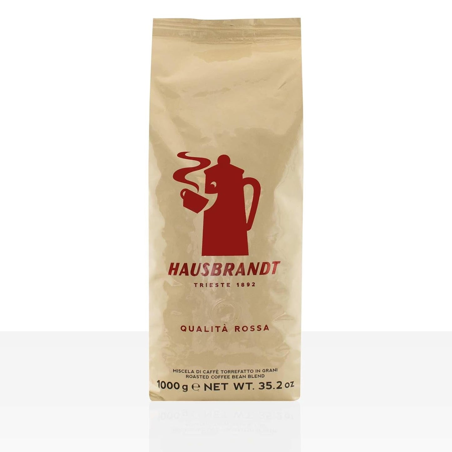 HAUSBRANDT Kvalitet Röd 6 x 1kg Kaffe med hela bönor