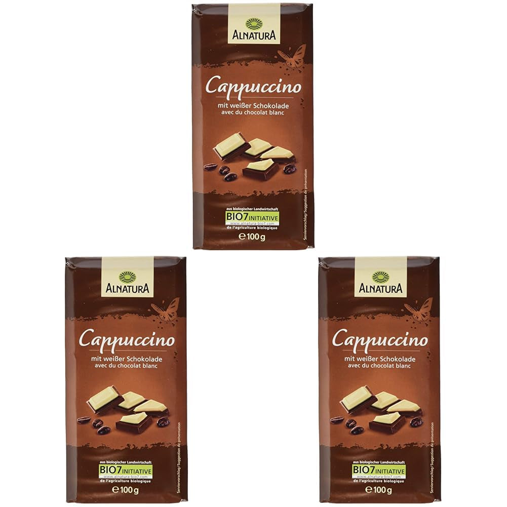 Ekologisk choklad fylld med cappuccino, 100g