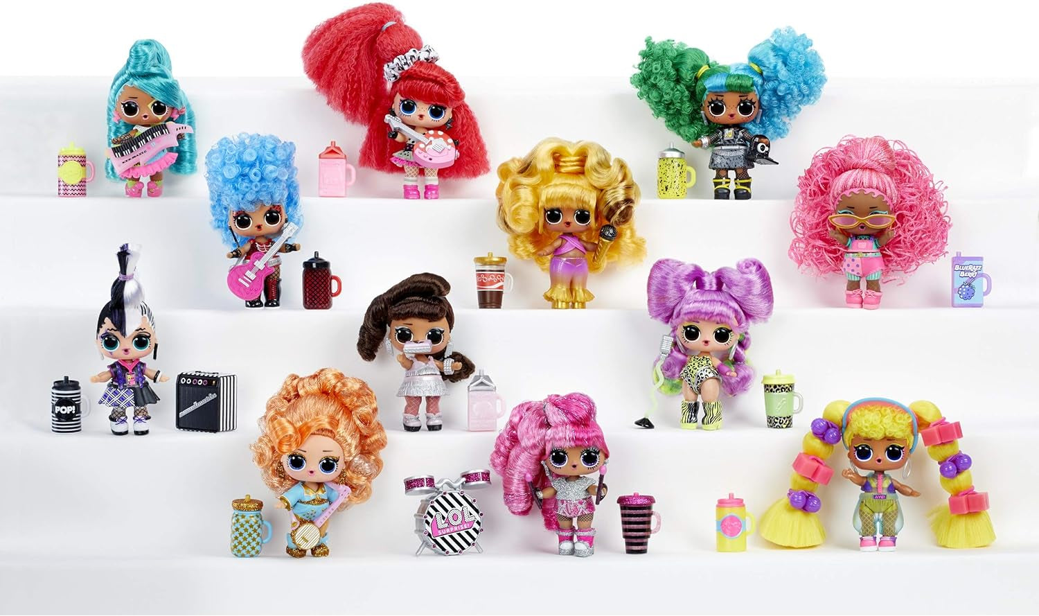 L.O.L. överraskning! 566977E7C Remix hårflipdockor - Samlarobjekt - 15 överraskningar - Med hårmössa, accessoarer och musik Naty Shop Dolls