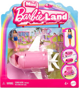 Mini BarbieLand Barbie docka och leksaksfordon, 1,5" docka och ikoniska färgskiftande överraskningsfordon, HYF40