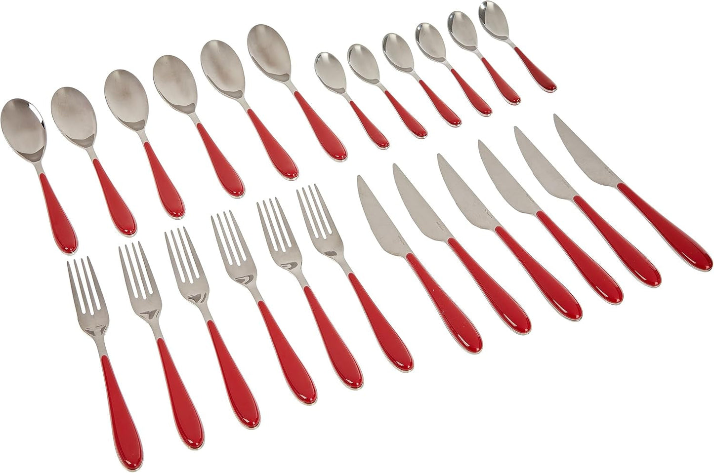 Bugatti Gioia bestickset, 24 delar, röd Kitchen Naty Shop