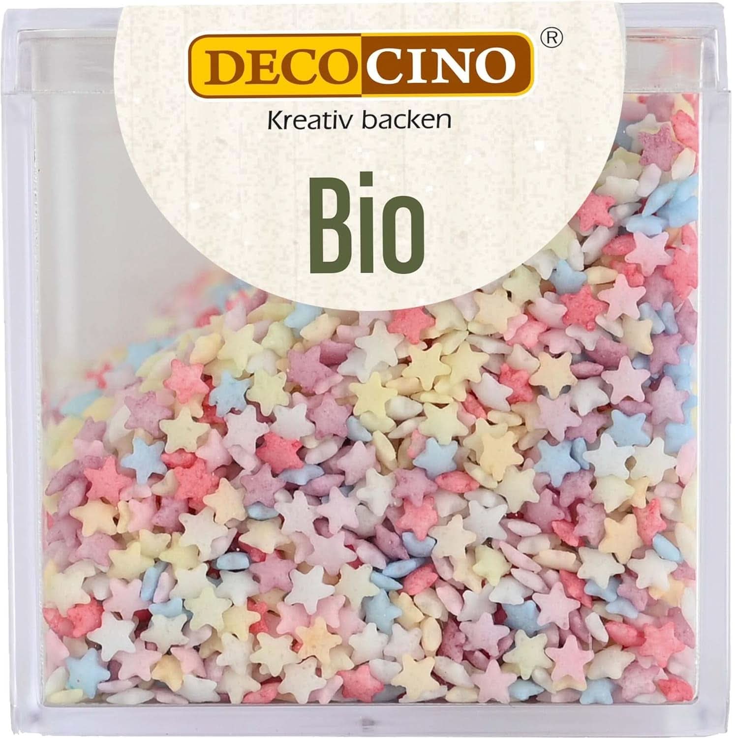 DECOCINO Organic Sprinkle Stars, 50 gram Sprinkles Naty Shop