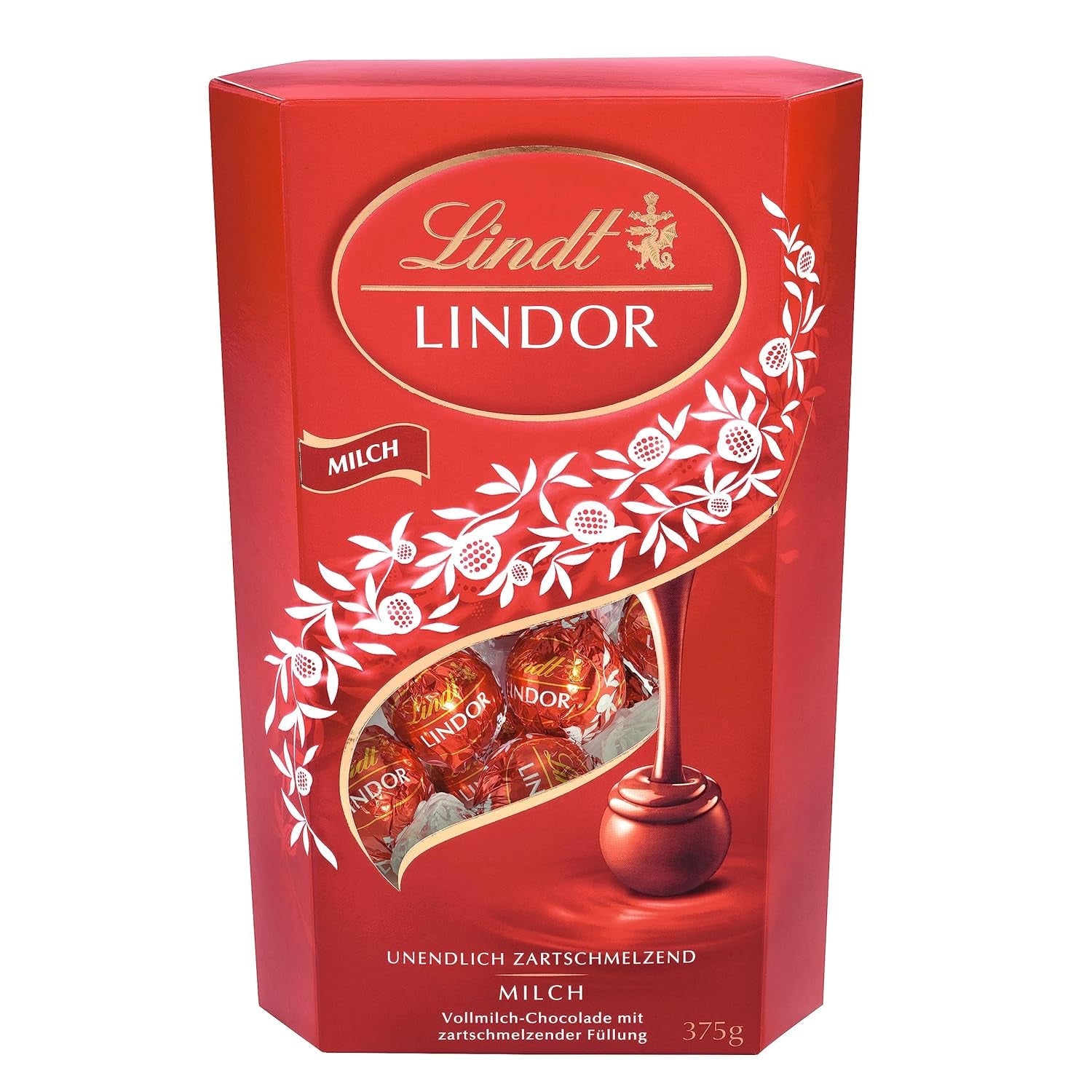Lindt LINDOR Choklad med pistage | 1 kg återförslutningsbar påse | ca. 80 Mjölkchokladbollar med Smält-i-munnen pistagegräddefyllning | Bulkpaket, pralinpresent