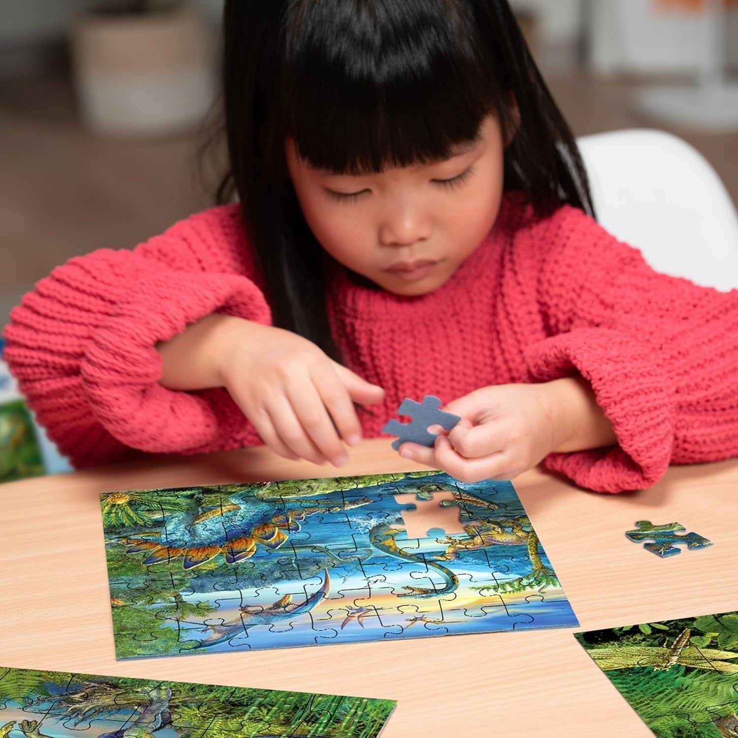 Ravensburger Pussel för barn - 09317 Dinosauriernas fascination - 3X49-bitars pussel för barn 5 år och uppåt Pussel Naty Shop