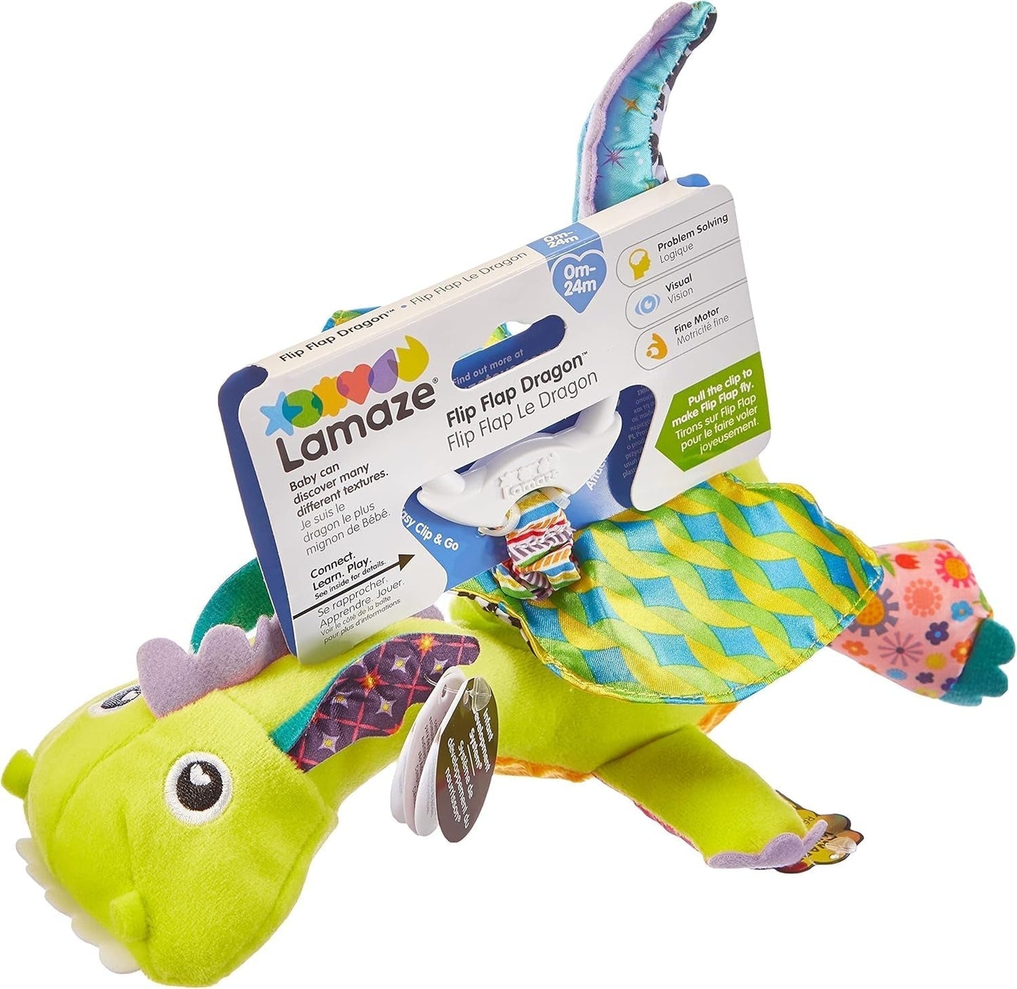 Lamaze Kids Toy Captain Squid, Octopus Pirate Clip & Go, högkvalitativ leksak för småbarn & Diego Kids Toy, Flying Dragon Clip & Go, högkvalitativ leksak för småbarn Bebe Naty Shop Toys