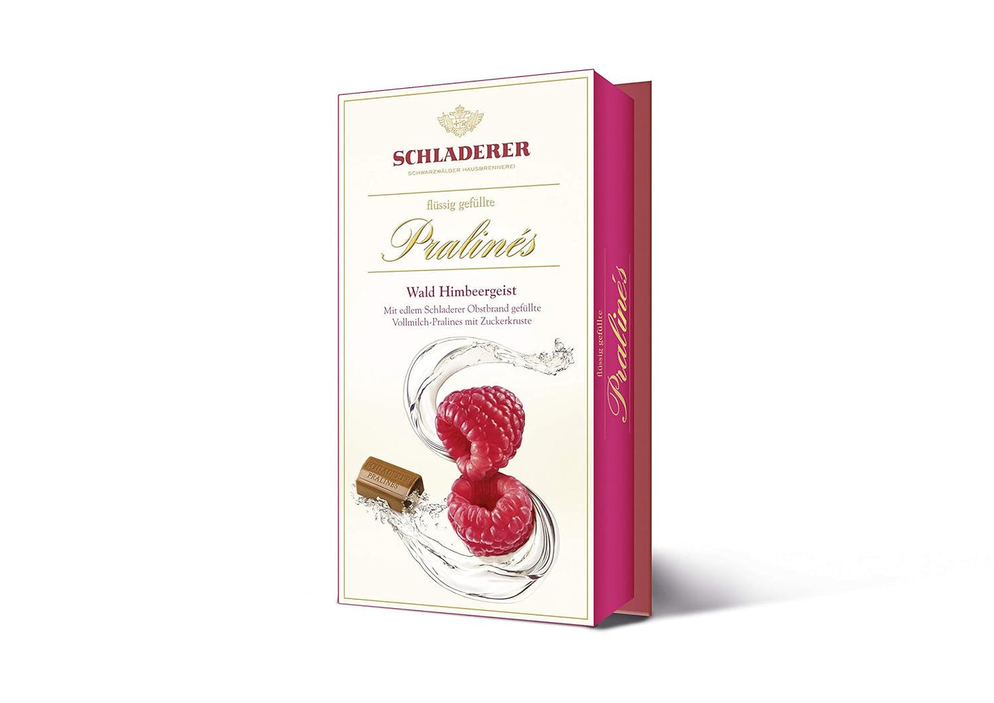 RCP Schladerer-praliner med hallonsprit, mjölkchoklad, sockerskorpa, flytande fyllning, innehåller alkohol, bra present, 2 x 127 g