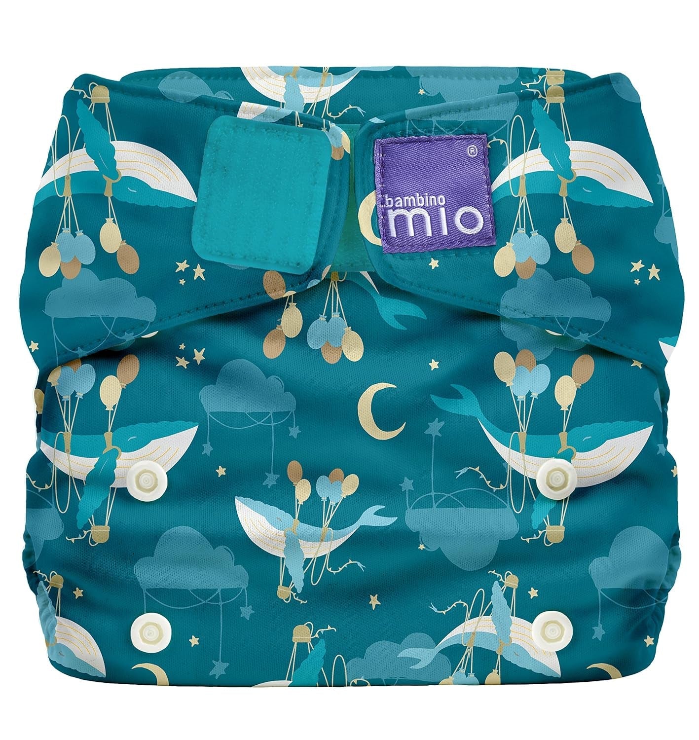 Bambino Mio, tygblöja Miosolo Classic Allt-i-ett, ekologisk blöja utan kemikalier
