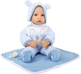 Small Foot Lukas Doll, inklusive avtagbara kläder, napp och mjuk filt, rollspel, 11238