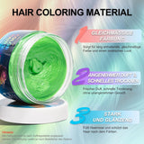 Temporary Green Hair Dye - Hårfärgsvax, hårton för män kvinnor, naturligt hårpomada, Color Clip Hårfärgningsvax för Crazy Party Hårfärg (4,23 oz, Grön) Naty Shop Hårfärgning