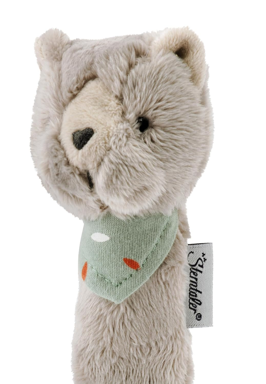 Sterntaler baby squeaker katt Lilly - Mjuk fleece baby leksak - Grip leksak för bebisar - Första försök att ta tag och leka, grå Bebe Toys Naty Shop