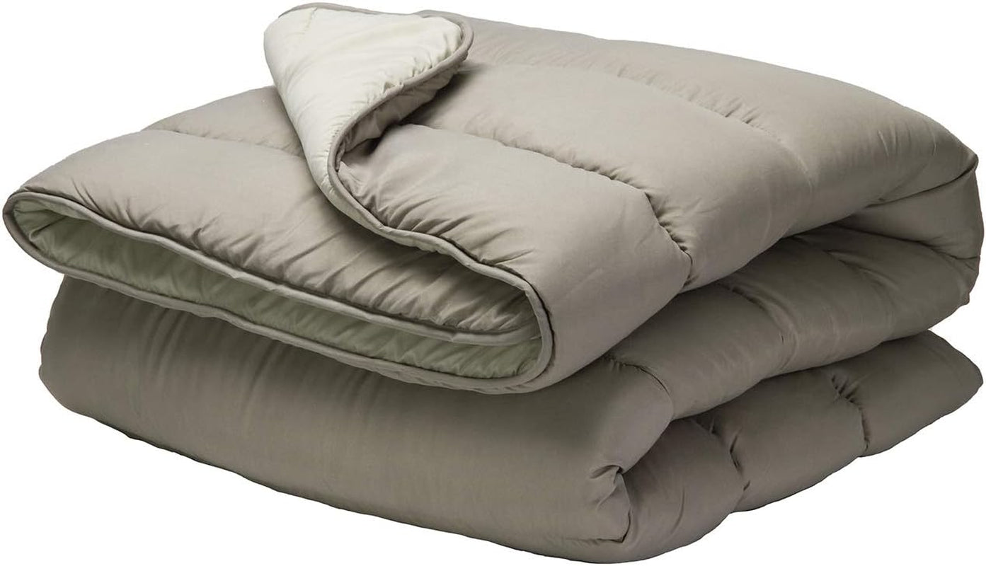 Pikolin Home - Vändbart täcke 300 G - Tvåfärgad nordisk fyllning - För säng 90 - bekväm, varm, andas, grön, 150 X 220 cm Täcken och täcken Naty Shop Mole Pillow 90 - 150X220Cm