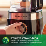 Philips Kompakte Küchenmaschine – 850W, 31 funktioner, 2,1-Liter-Behälter, Powerchop, Edelstahlklinge (HR7530/10) Kitchen Naty Shop