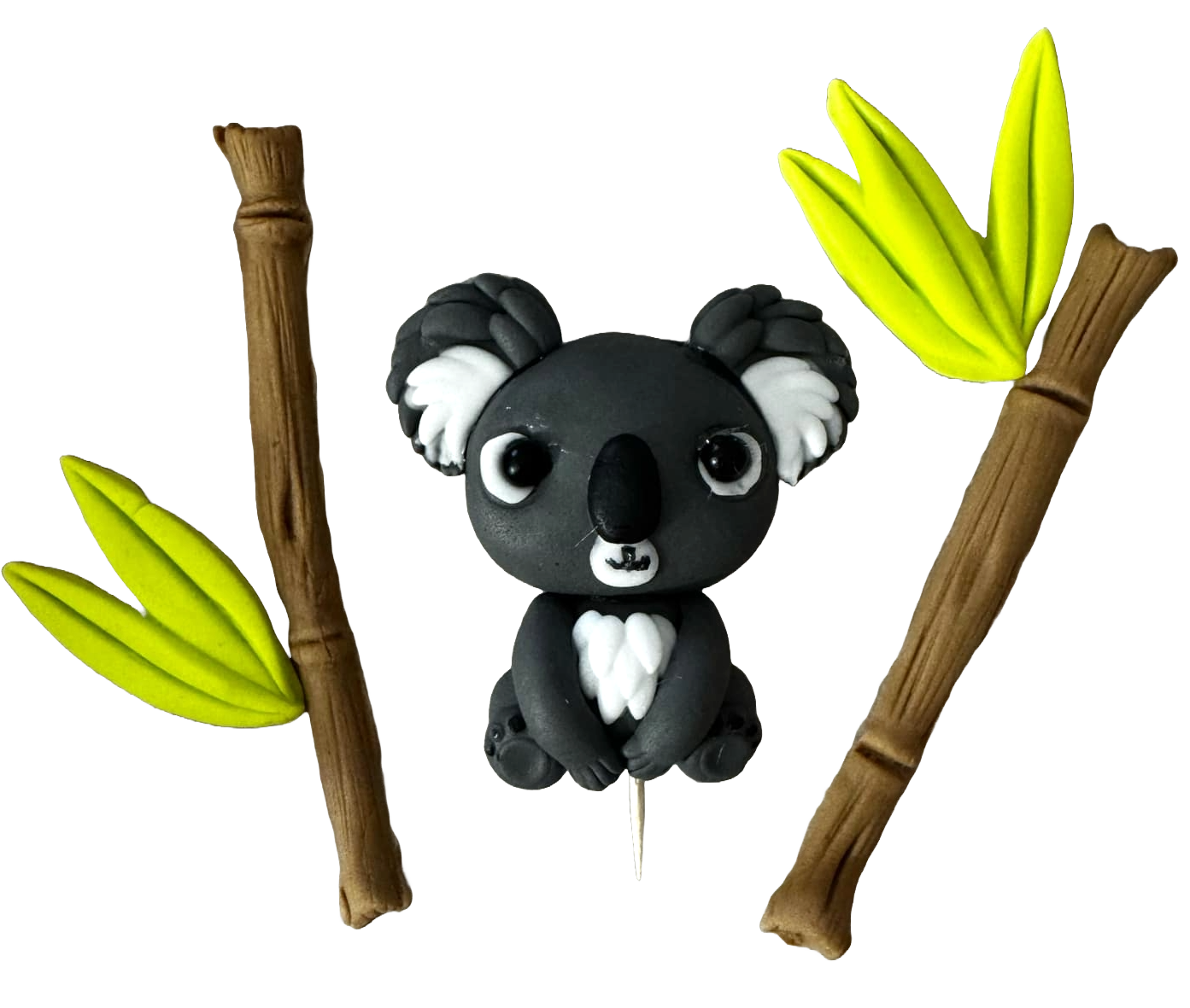Set med 5 ätbara sockerpastadekorationer, Koala Chick Sugar Paste Decorations Nati Shop