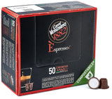 Caffè Vergnano 1882 - Èspresso Kompostierbare Kaffeekapseln, kompatibel med Nespresso, Cremoso (Creamy) - Packung Enthält 50 Kapseln