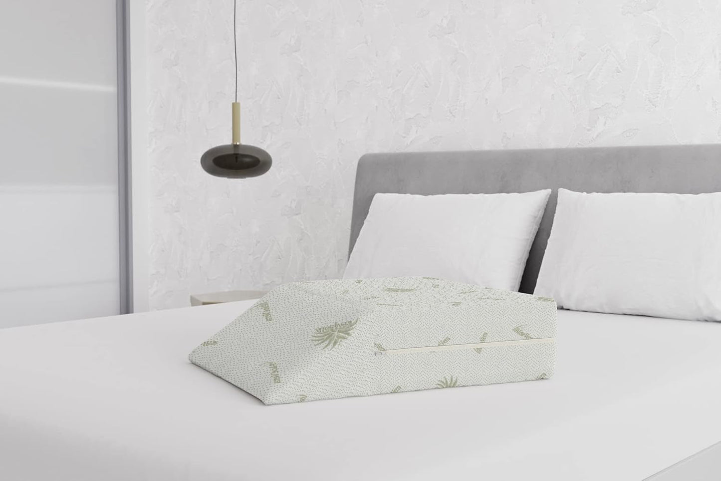 Italienska sängkläder Avtagbar fotstödskudde, Aloe, 61X50X17cm Naty Shop Standardkuddar
