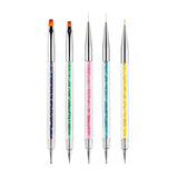 Nagel Art Fineliner Pinsel[5 Stück],Nagel Art Liner Pinsel,Professionel Detail Pinselet,Nagellack Pinsel,Für Nagel Art Design Painting Salon,Nageldesign Nagel Fußpflege