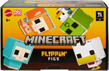 Mattel Minecraft Flippin' Figs får och kyckling 2-pack med 2-i-1 lekfigurer, stora huvuden och pixeldesign HXK17 Actionfigurer Naty Shop