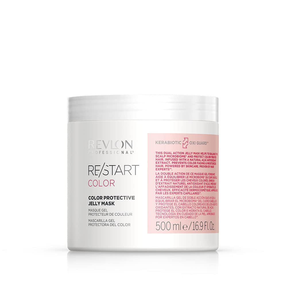 RE/START Color Protective Jelly Mask 500ml Color Enhancing Hair Mask Hårbehandling Återfuktar och skyddar mot blekning av hårfärg Naturlig Acai Extract Mask Naty Shop Hair Mask 1 Styck (Förpackning med 1)